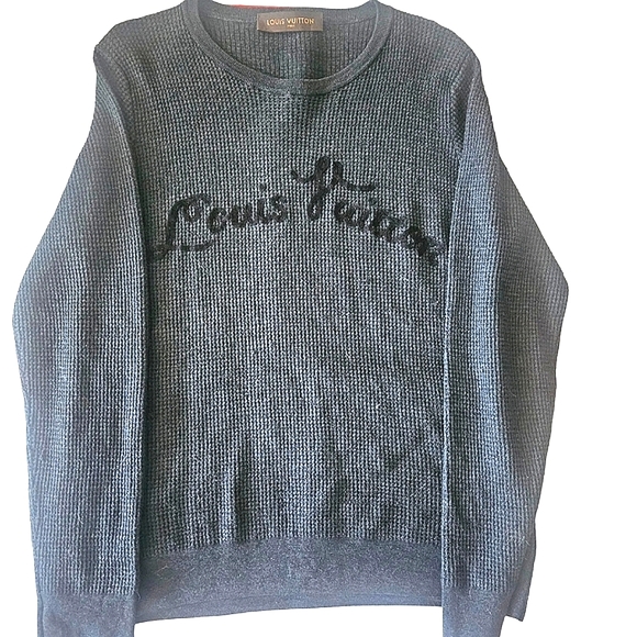 Silk Louis vuitton | kim Jones | waffleknit | 2012 Embroidered logo collab - Picture 2 of 5